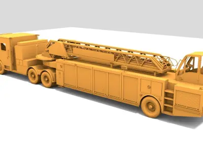 Firetruck RM TDA 3D model 3D model
