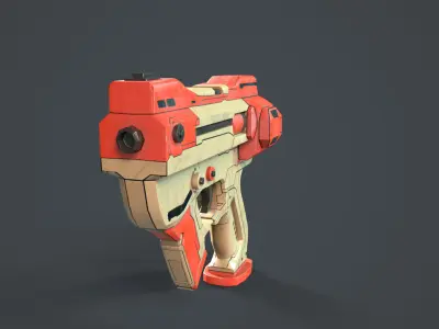Whip Cream Gun Low-poly 3D model