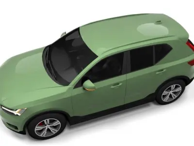 VOLVO XC40 Low-poly 3D model