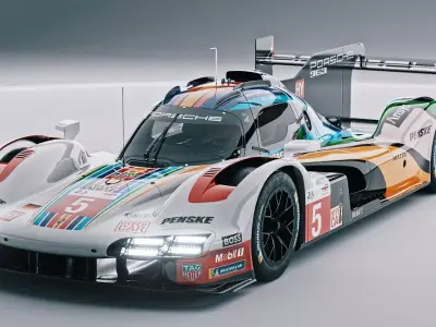 porsche 963 le mans hypercar Low-poly 3D model