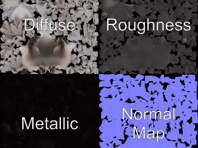 Sleek Metallic Hedgehog model pack Low-poly 3D model