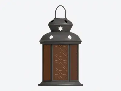 Christmas Candle Lantern 3D model