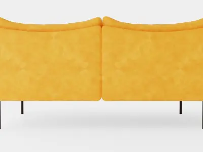Fogia Tiki 2-Seater Sofa Low-poly 3D model