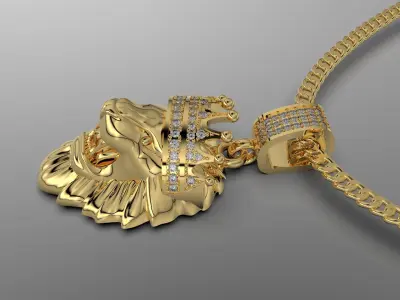 I said lion with stones 3D print model