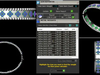 luxury inspired bangle 3D print model