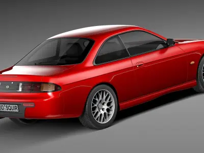 Nissan 240 SX silvia S 14 1995 - 1999 3D model