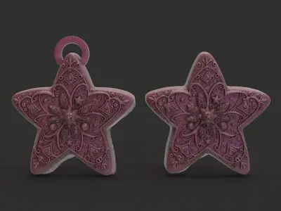 star cookie decor 3D print model