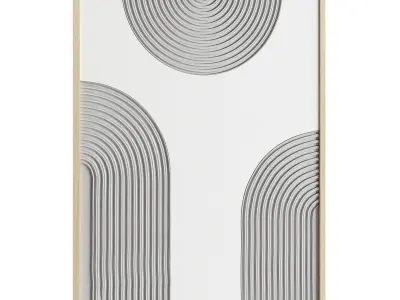 Plaster painting Decomarkt Gray Arches 3D model