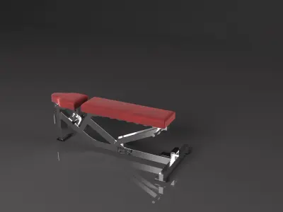 Life Fitness Hammer Strength Multi Adjustable Bench 3D model