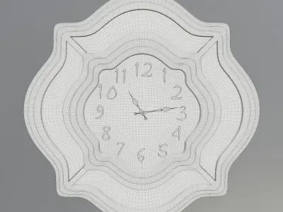  Moroccan clock with mirrors 3D model