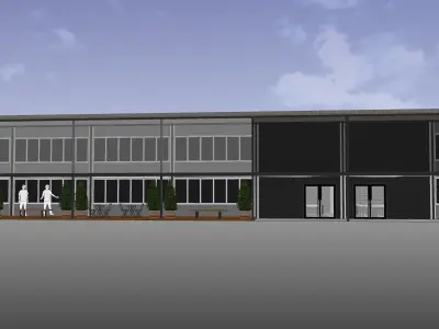 Renovation workshop to office 3D model
