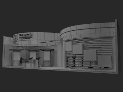 Booth Exhibition Stand a479b 3D model