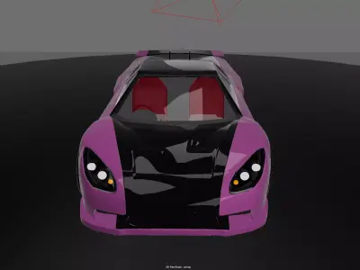 honda nsx veilside performance Low-poly 3D model