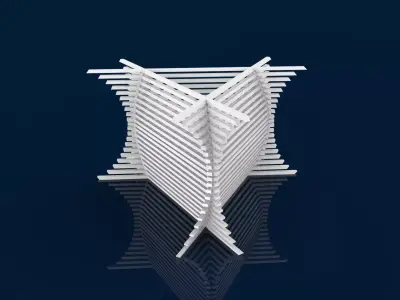 Artistic Lampshade 7 Free 3D print model