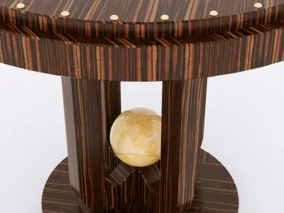 Francesco Molon T504 ROUND PERLA SMALL TABLE 3D model