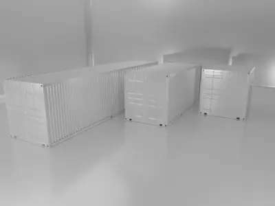 Realistic 3D Container Model for Visual Projects 3D model