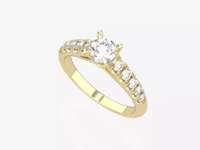 gold ring code 2 3D print model