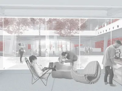 Modern College Campus Building 3D model