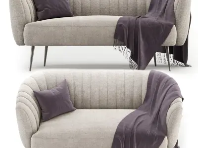 Silver Orchid Albany Sofa 3D model