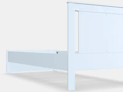 SONGESAND Bed frame 24 3D model