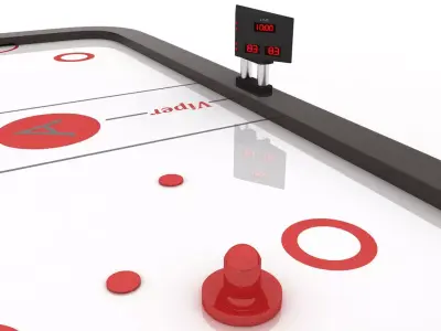 Air hockey table 3D model
