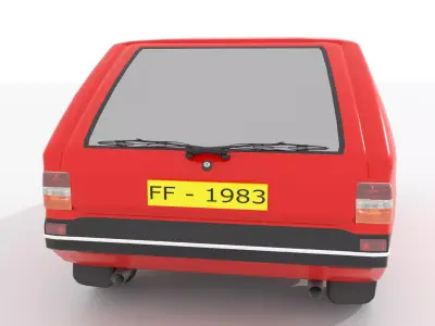 80s Hatchback 3D model