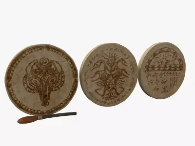 Shaman Drums 3D model