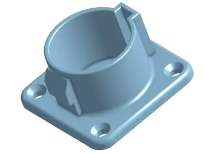 J1772 EV Plug Mount 3D print model