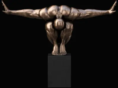 Decorative sculpture Athlete  3D model