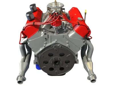 V8 Engine 3D model