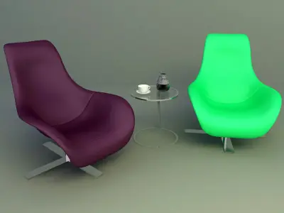 Exclusive High End Luxury Chairs 3D model