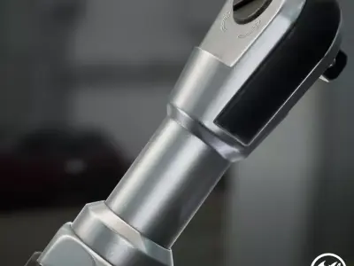 Pneumatic wrench Low-poly 3D model