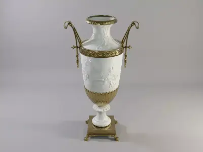 French Jar A Low-poly 3D model