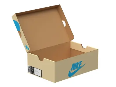 Nike Shoe Box PBR 08 Low-poly 3D model