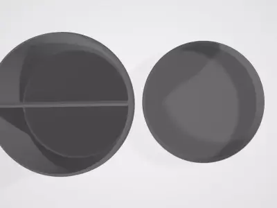 2 section box with lid 3D print model