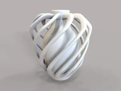 Vase 08 Low-poly 3D model