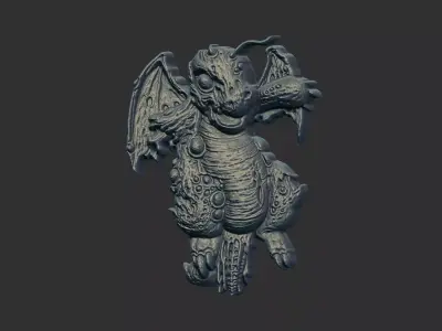 dracoloss pokeman zombie cnc model 3D print model