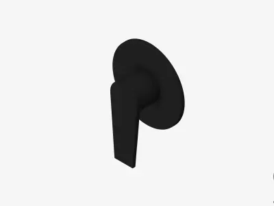 Wall Mixer Tap - Luxury - Argile Low-poly 3D model