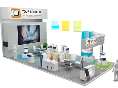 Booth Exhibition Stand a466f 3D model