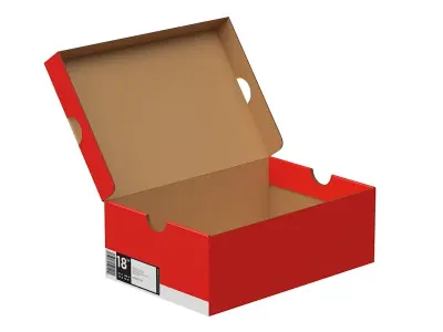 Nike Shoe Box PBR 14 Low-poly 3D model