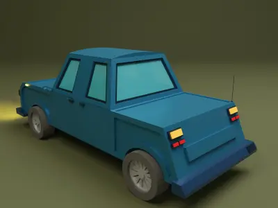 Lowpoly Car 1 Low-poly 3D model