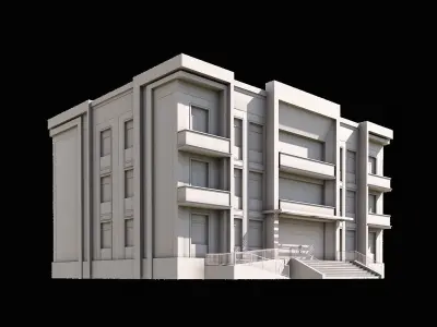08 Multi-Story Apartment 3D model