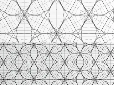 Wall-panels low poly 3d model collection wallpapers pieces Low-poly 3D model