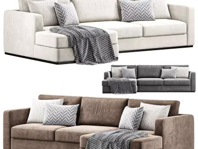 Hamilton Chaise Sectional Sofa By Castlery 3D model