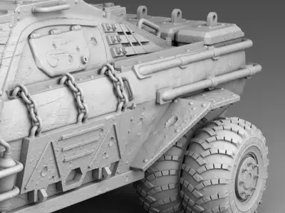 Spiked roller 3D print model