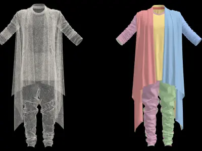 3 Mens Outfit-vol3 3D model