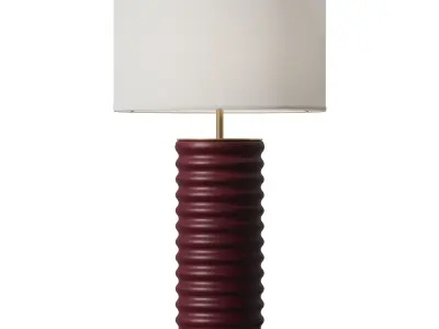 Table lamp Dantone Home Taro maroon 3D model