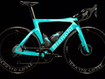 Bianchi Oltre RC with Classic celeste painting roadbike 3d model 3D model