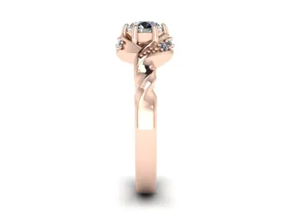 Jewelry Diamond Ring 3D print model 28