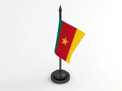 Table Flag Cameroon 3D model